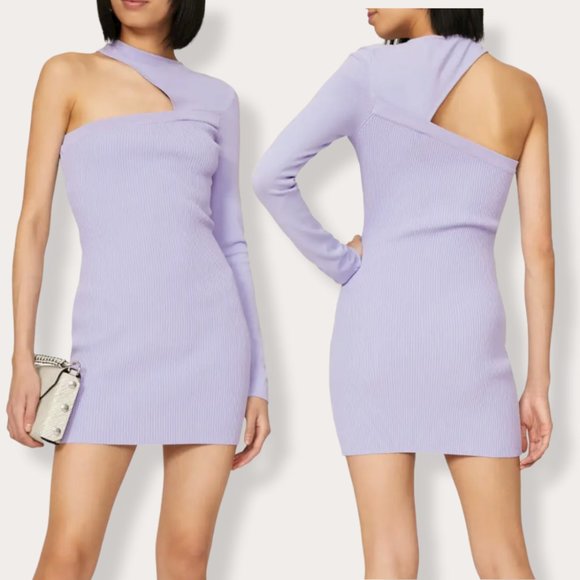 Gauge81 Tinino One Sleeve Bodycon Cutout Mini Dress - Picture 1 of 11